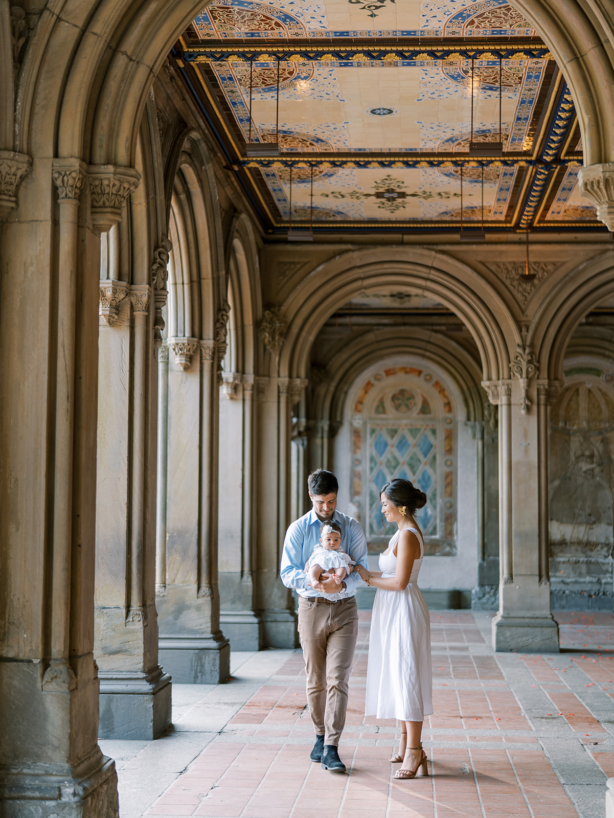 Bethesda Terrace Arch Bridge in Central Park, New York Cit…